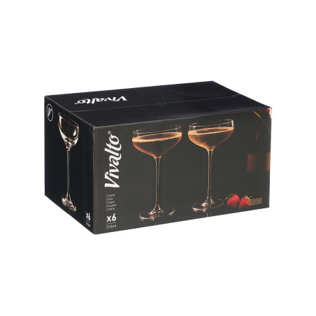 Champagne Glass Set 6pc 315ml