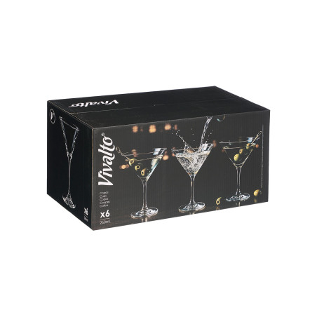Martini Glass Set 6pc 260ml