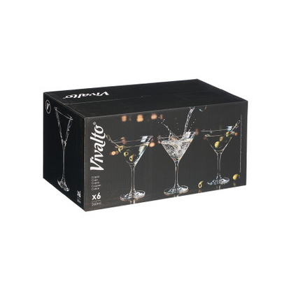 Martini Glass Set 6pc 260ml
