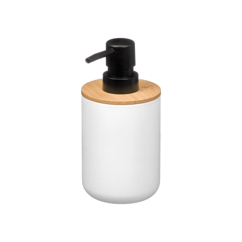 Dispenser Bamboo Plastic White