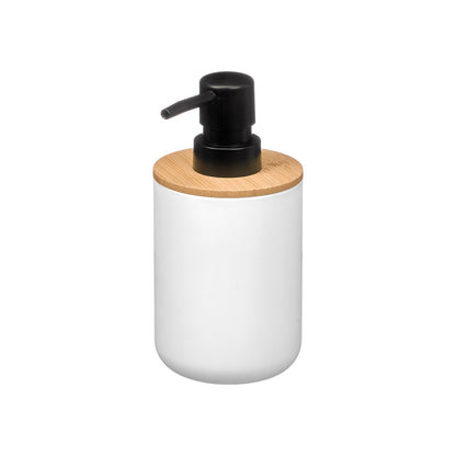 Dispenser Bamboo Plastic White