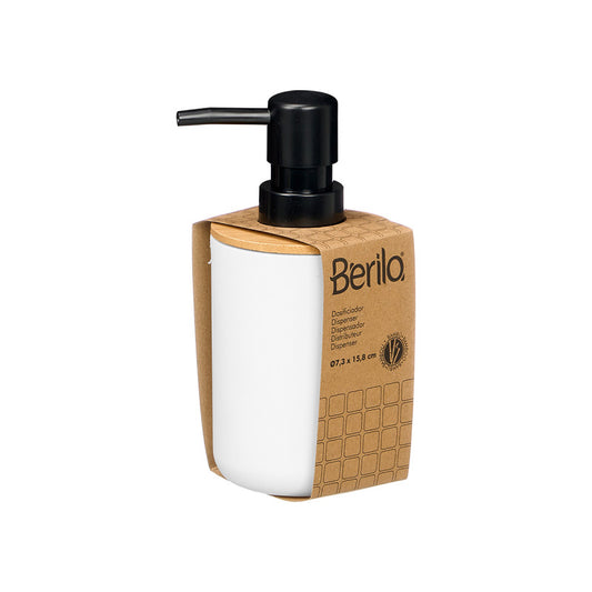 Dispenser Bamboo Plastic White