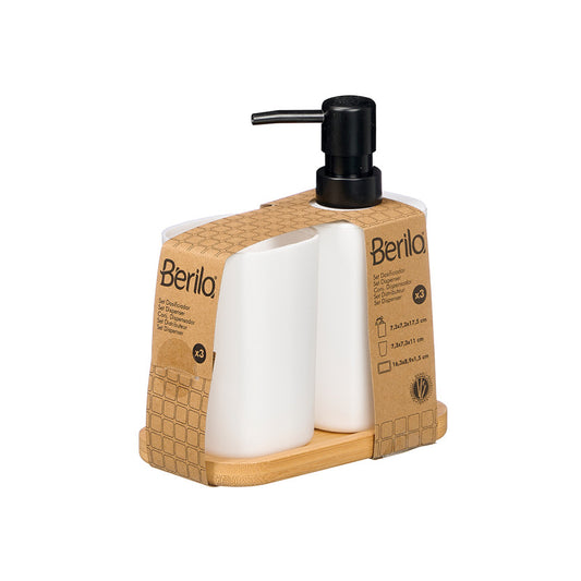 Bamboo Plastic Set White