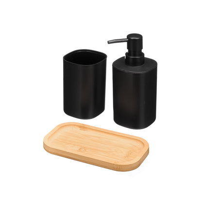 Bamboo Bathroom Set Black