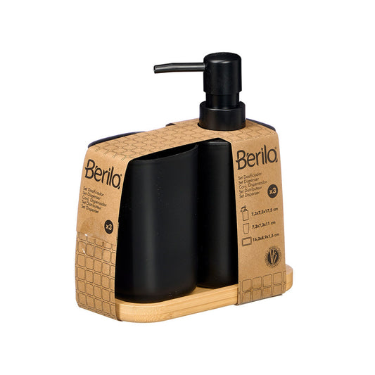 Bamboo Bathroom Set Black