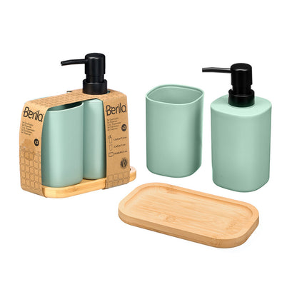 Bamboo Bathroom Set Mint