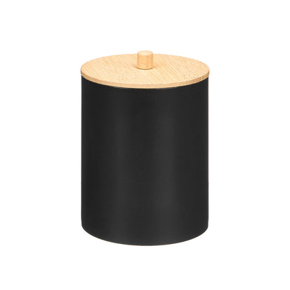 Canister Bamboo Lid Black