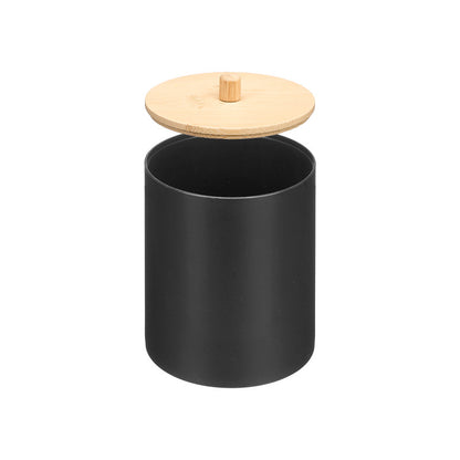 Canister Bamboo Lid Black