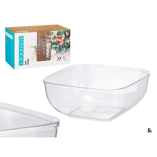 Bowl Square Big Transparent 5lt