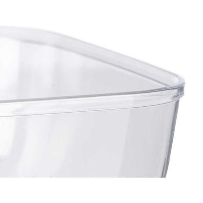 Plastic Transparent Bowl Sq Sml 800ml