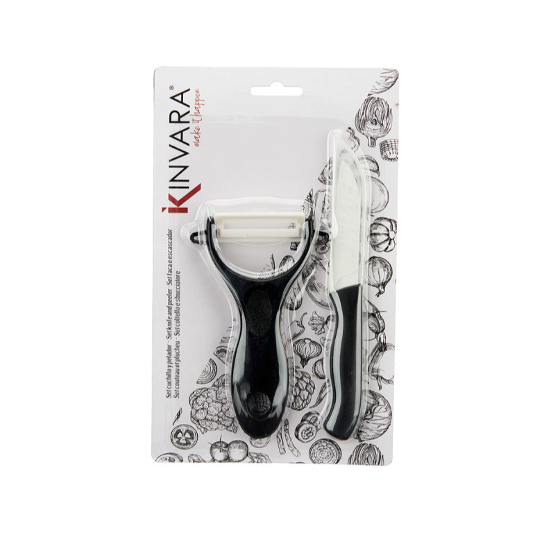 Peeler and Knife Set Plastic