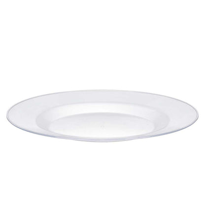 Plastic Plate Rnd Sml Trans 20.5cm
