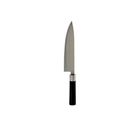 Chef Knife Stainless Steel Black Grip