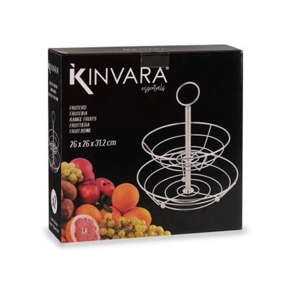 Fruit Bowl Dbl Kitch Chrm Met