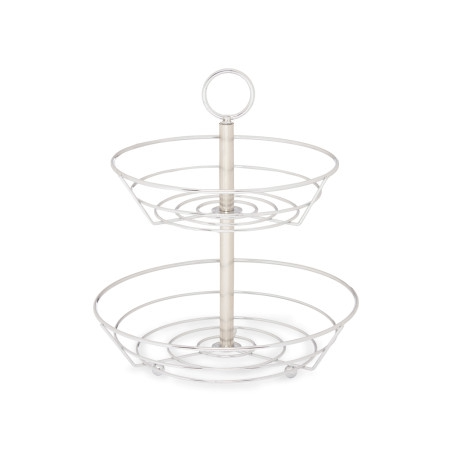 Fruit Bowl Dbl Kitch Chrm Met