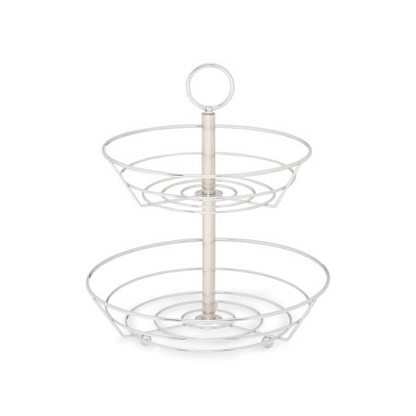 Fruit Bowl Dbl Kitch Chrm Met