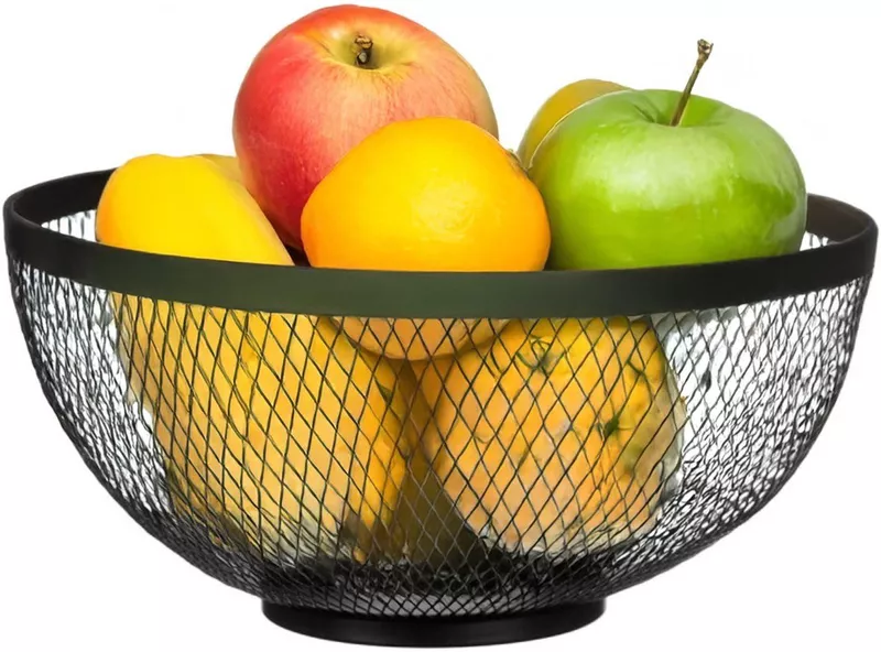 Fruit Bowl Black Grid