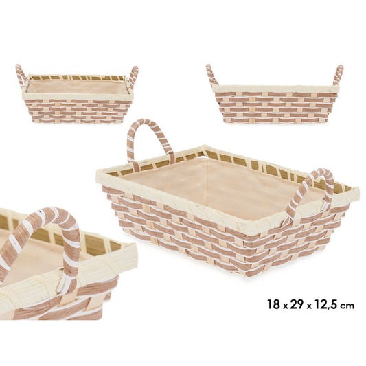 Rectangular Basket Braided with Hdl Natural