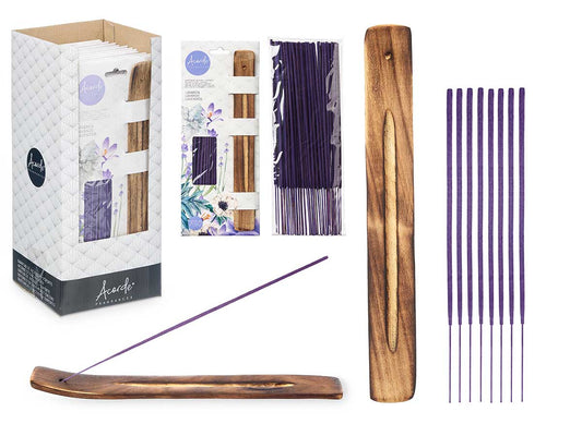 Incense Stks Lav 50pc Wood Hld