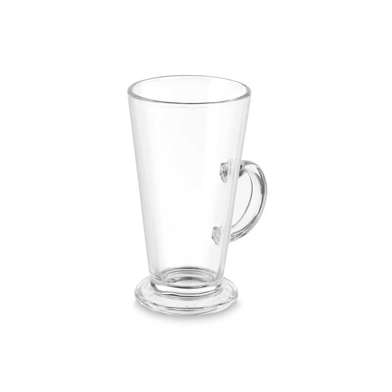 Glass Coffee Cup Set 6pc 280ml