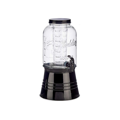 Glass Beverage Dispenser Set 3.8L