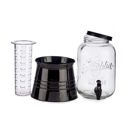 Glass Beverage Dispenser Set 3.8L
