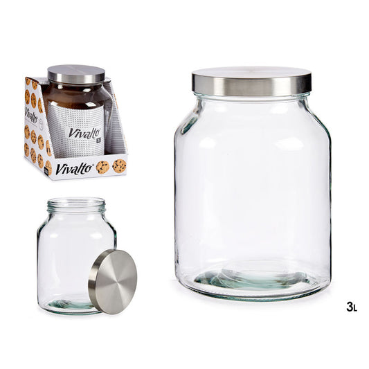 Glass Cookie Jar 3L
