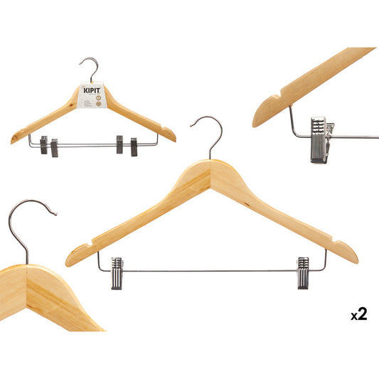 Hangers Wd w Trouser Clp 2pc
