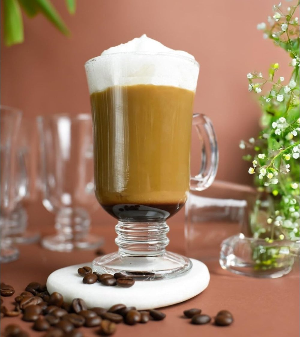 Glass Coffee Mug Set 6pc 250ml