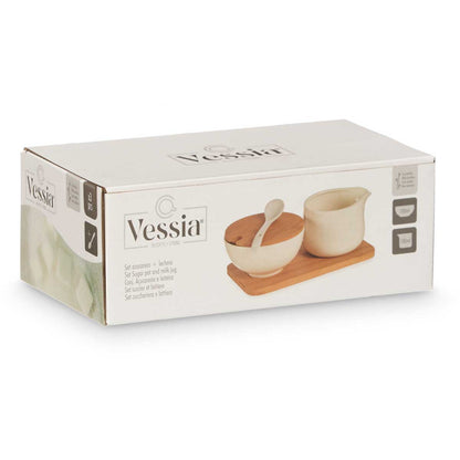 Ceramic Condiment Set 180ml White