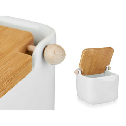 Ceramic Condiment Jar 800ml White