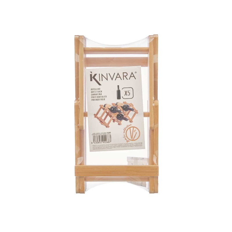 Bottle Rack Foldable Bamboo