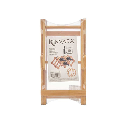 Bottle Rack Foldable Bamboo