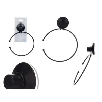 Towel Rack Met Matt Blk Sngl