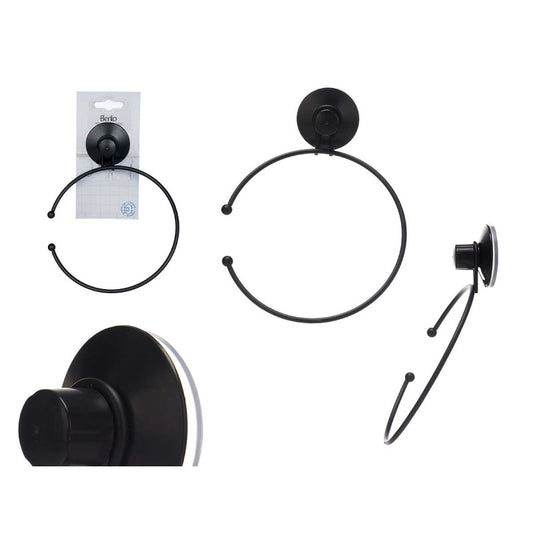 Towel Rack Met Matt Blk Sngl