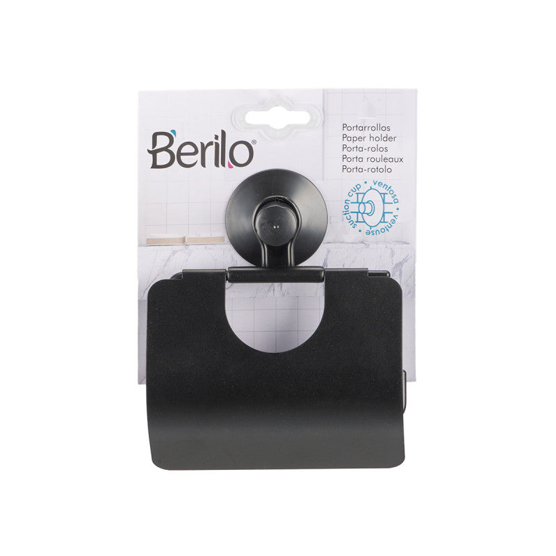 Metal Toilet Paper Holder Blk