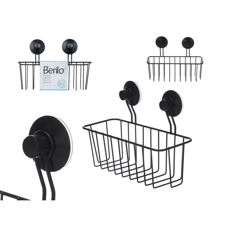 Wall Support Met Rec Black