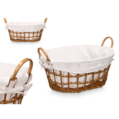 Oval Knitted Basket Natural