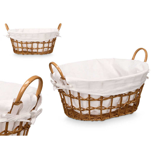 Oval Knitted Basket Natural