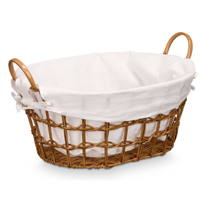 Oval Knitted Basket Natural