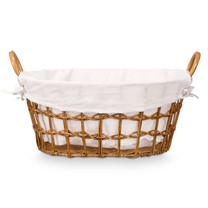 Oval Knitted Basket Natural