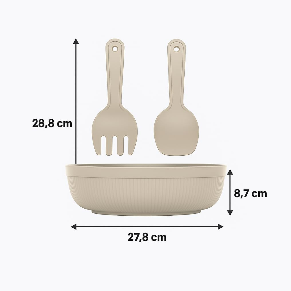 Chef Line Salad Bwl Set 4000ml asst