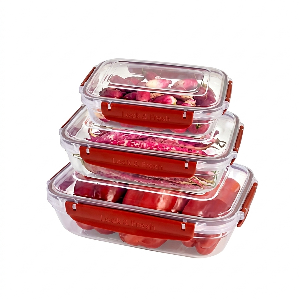Master Rect Storage Container Set 3pc