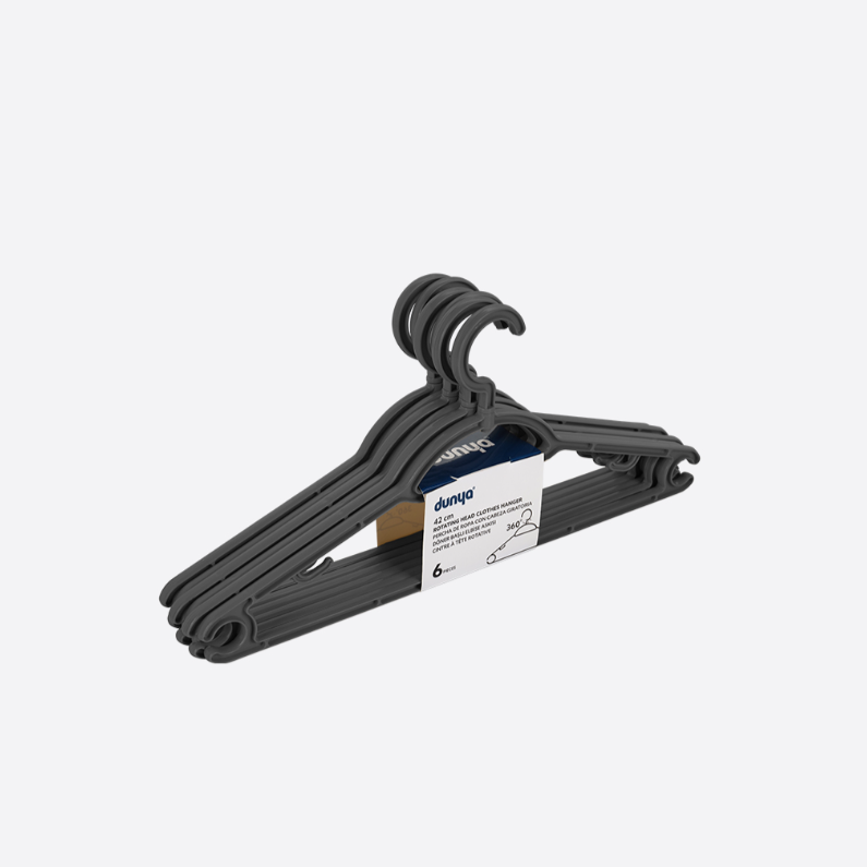 Rotating Head Hanger 42cm 6pc