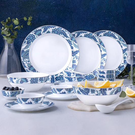 Glass Dinnerware Set 29pc New Iris
