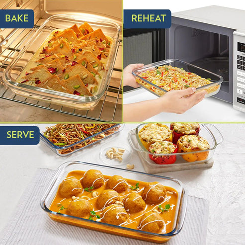 Glass Baking Dish 2.2 L Rect.