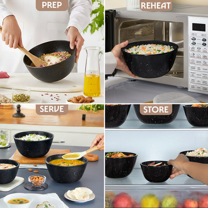 Glass Mixing Bowl 1.5L Black