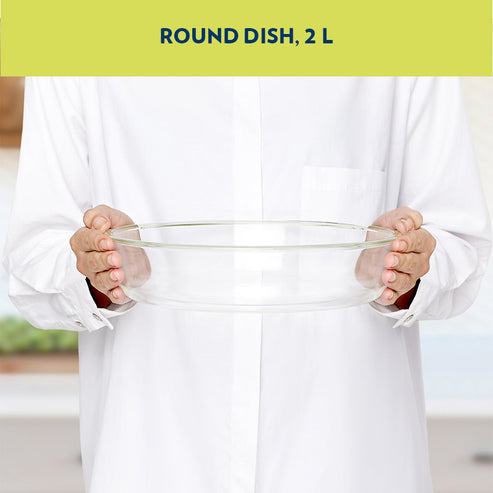 Glass Cake Dish 2L Round