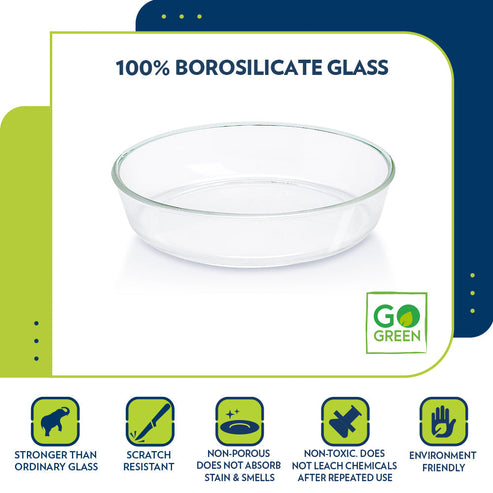 Glass Cake Dish 2L Round