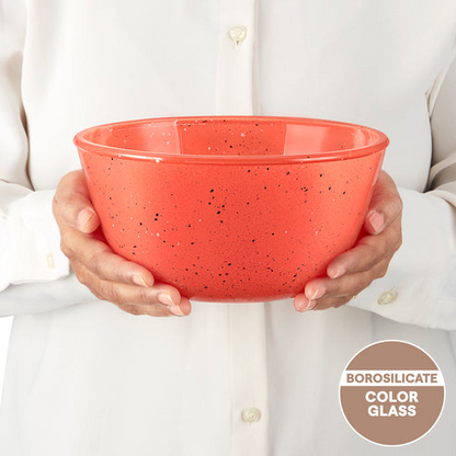 Glass Mixing Bowl 1.5 L Pink